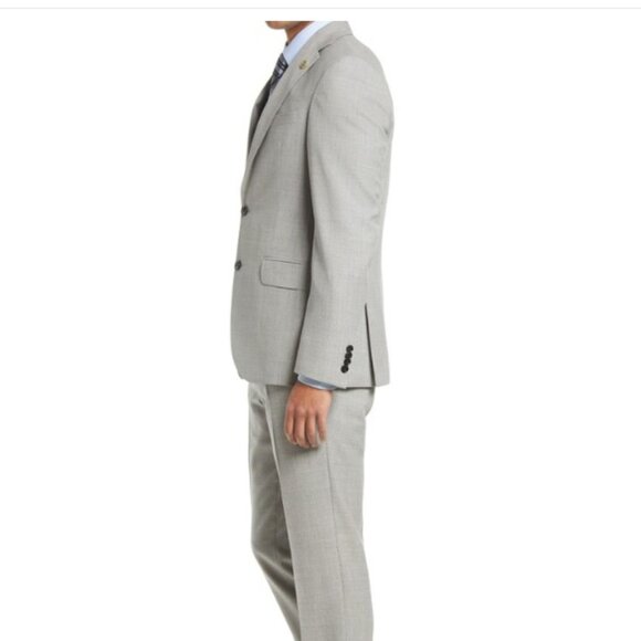 Ted Baker Ralph Wool Suit Gray size 40L 40 Long $998 - Picture 2 of 13